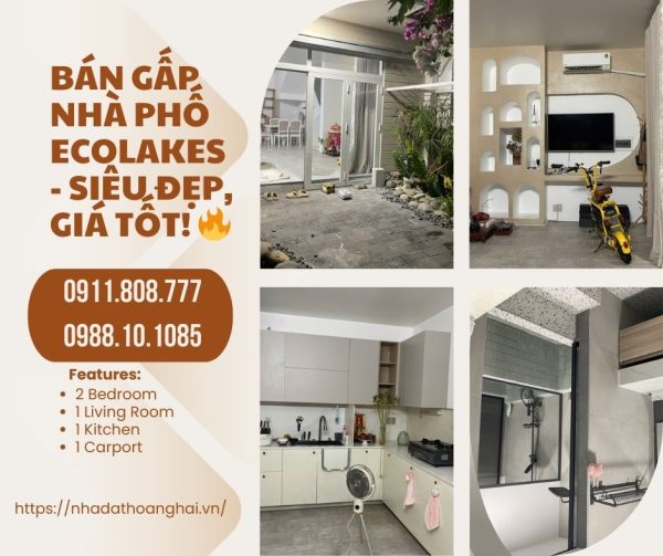 🔥 BÁN GẤP NHÀ PHỐ ECOLAKES VƯỜN THIÊN ĐÀNG 2 - SIÊU ĐẸP, GIÁ TỐT! 🔥