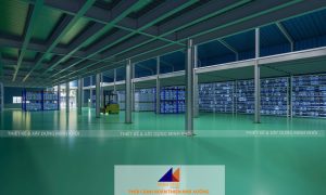 Mẫu xây dựng nhà xưởng bởi cty xây dựng Minh Khôi