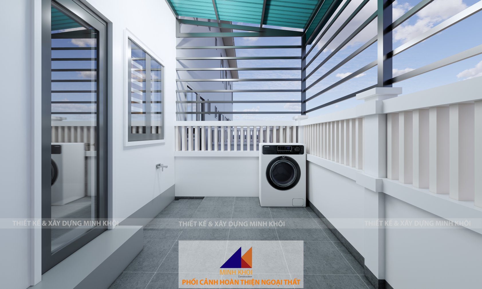 sân vườn nhà phố Ecolakes C8-34