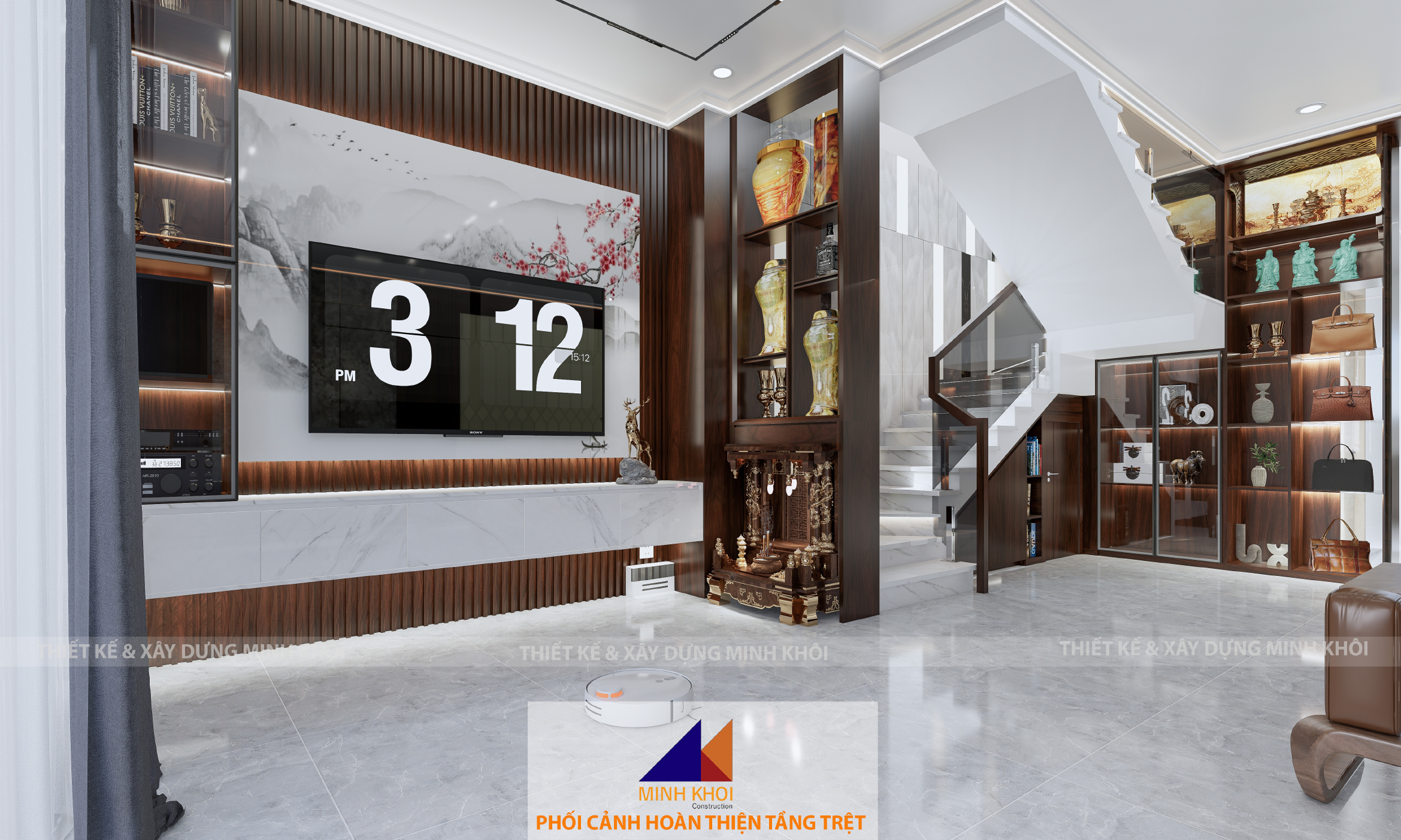 dự án hoàn thiện phòng khách nhà phố C4.24