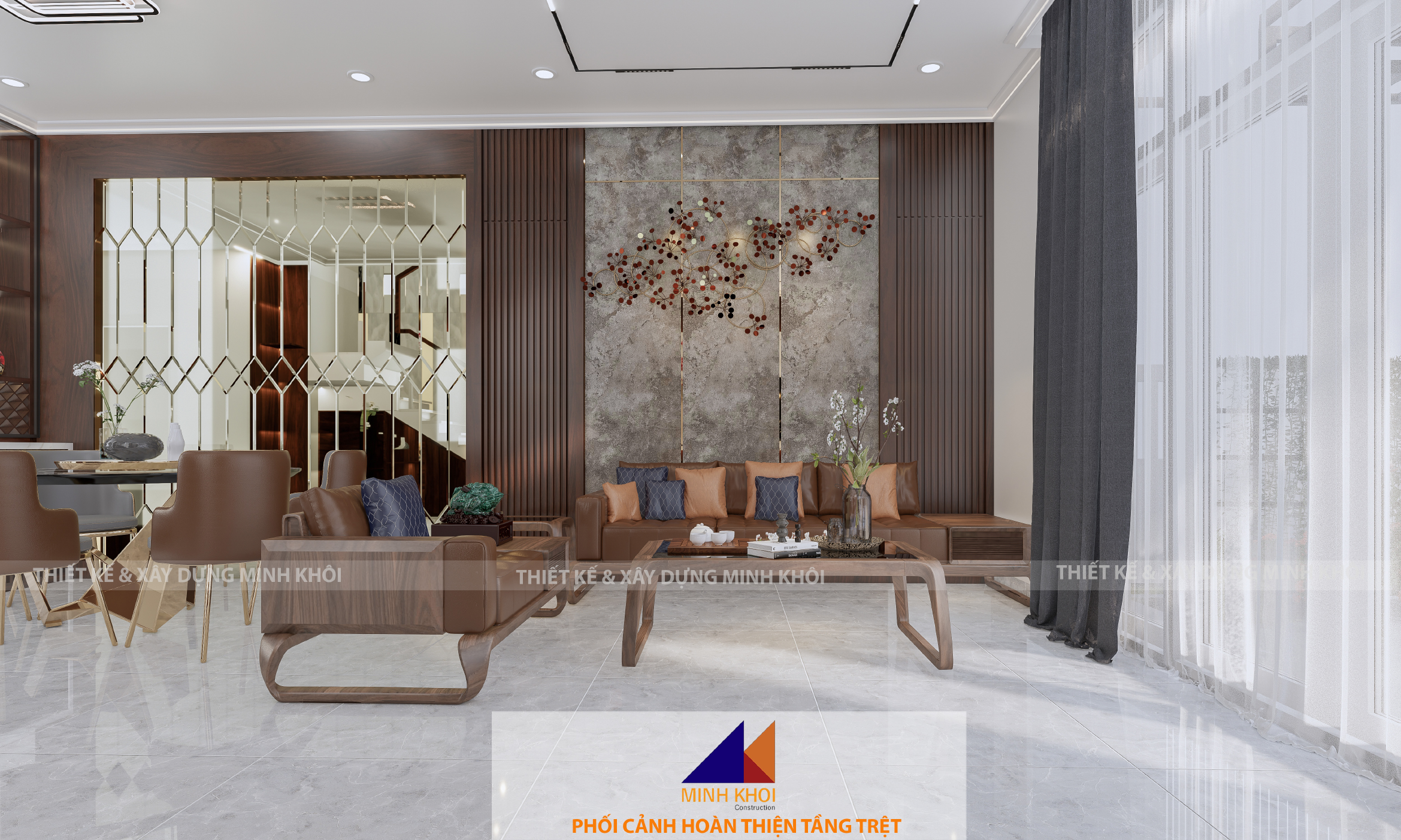 dự án hoàn thiện phòng khách nhà phố C4.24