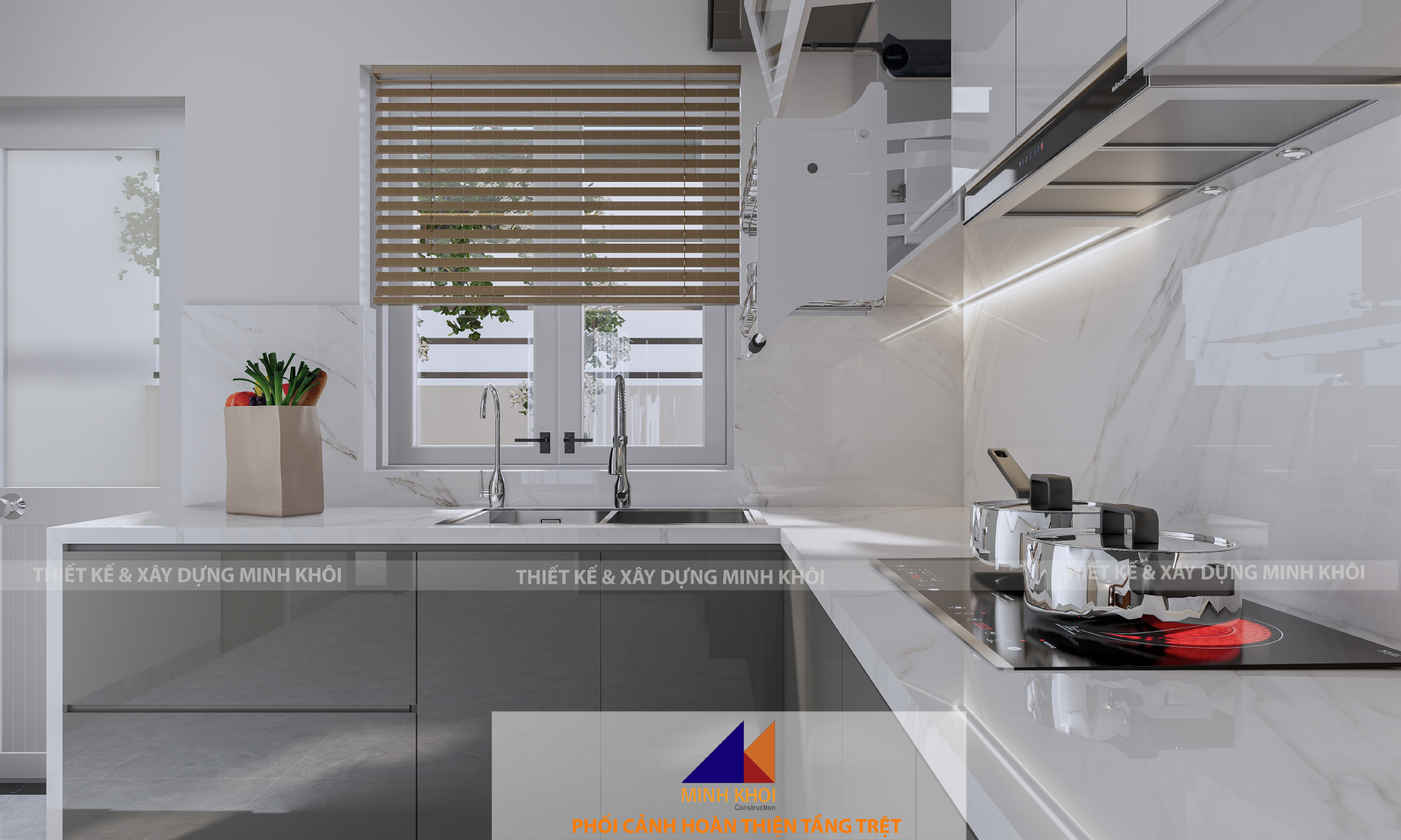 dự án hoàn thiện khu bếp và bàn ăn nhà phố C4.24