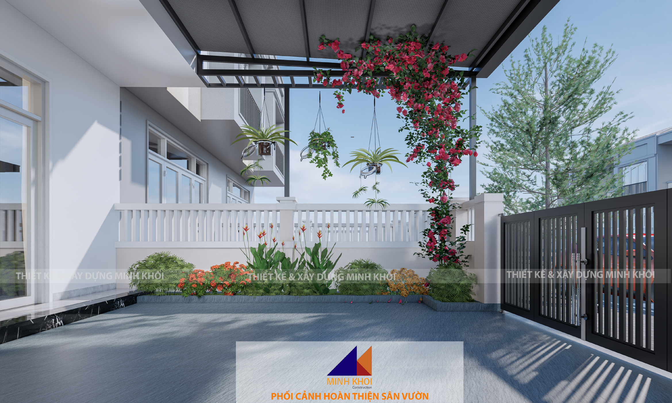 dự án hoàn thiện sân vườn nhà phố C4.24