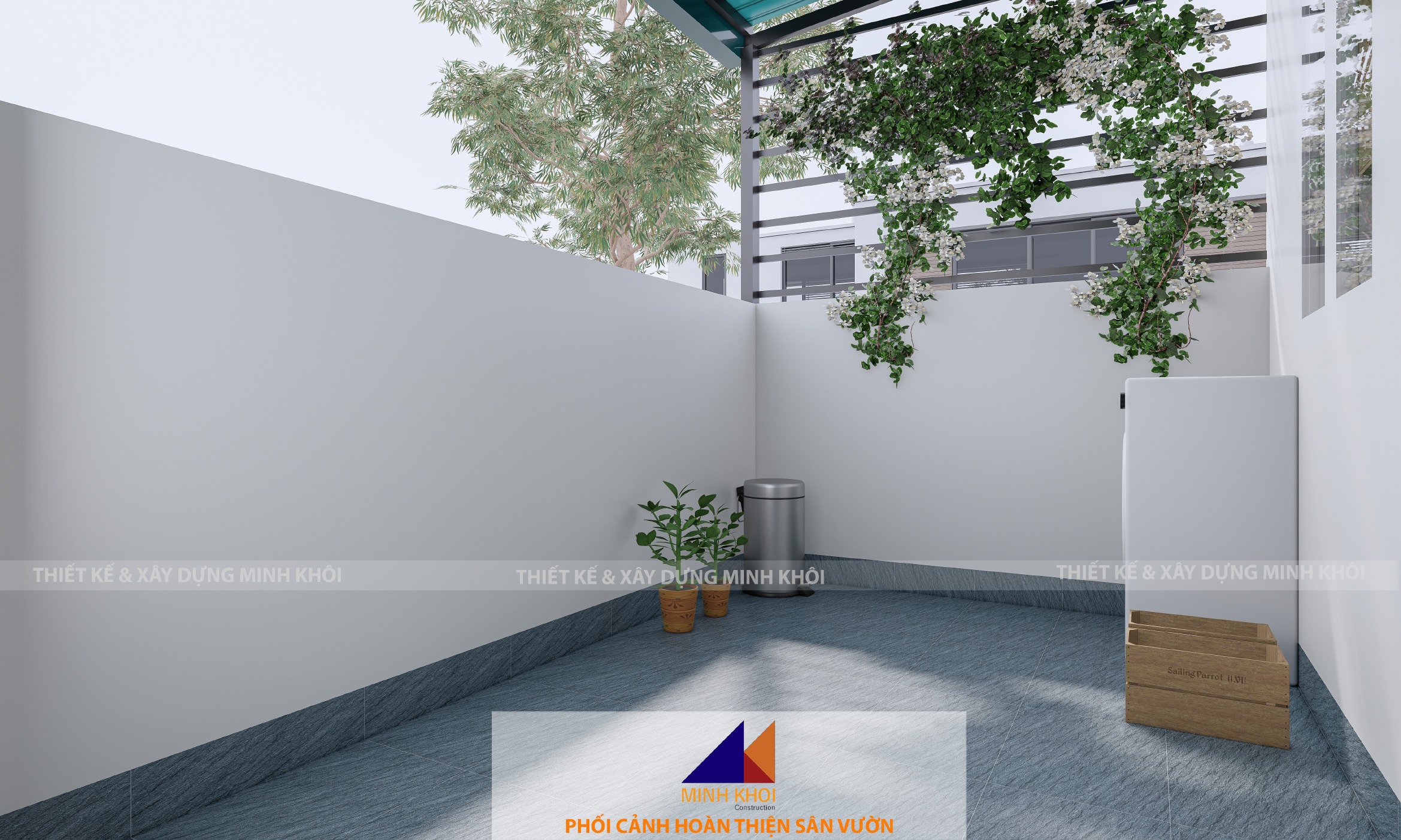 dự án hoàn thiện sân vườn nhà phố C4.24