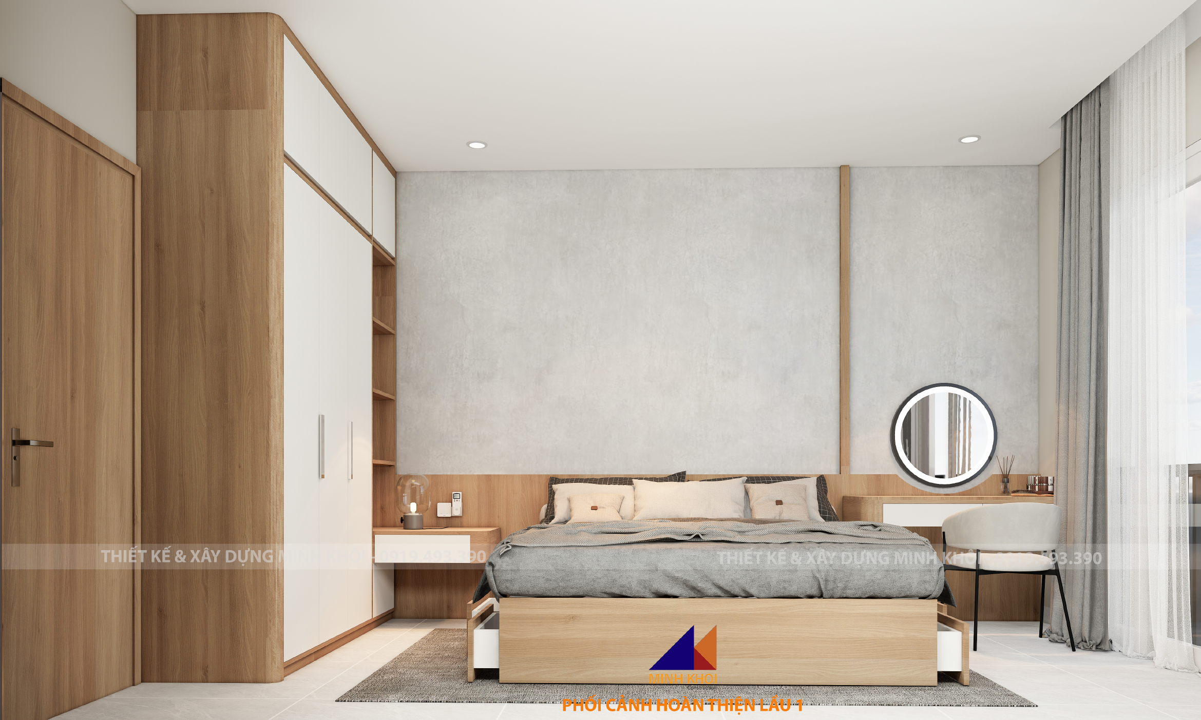 dự án hoàn thiện lầu 1 nhà phố ecolakes C3-28