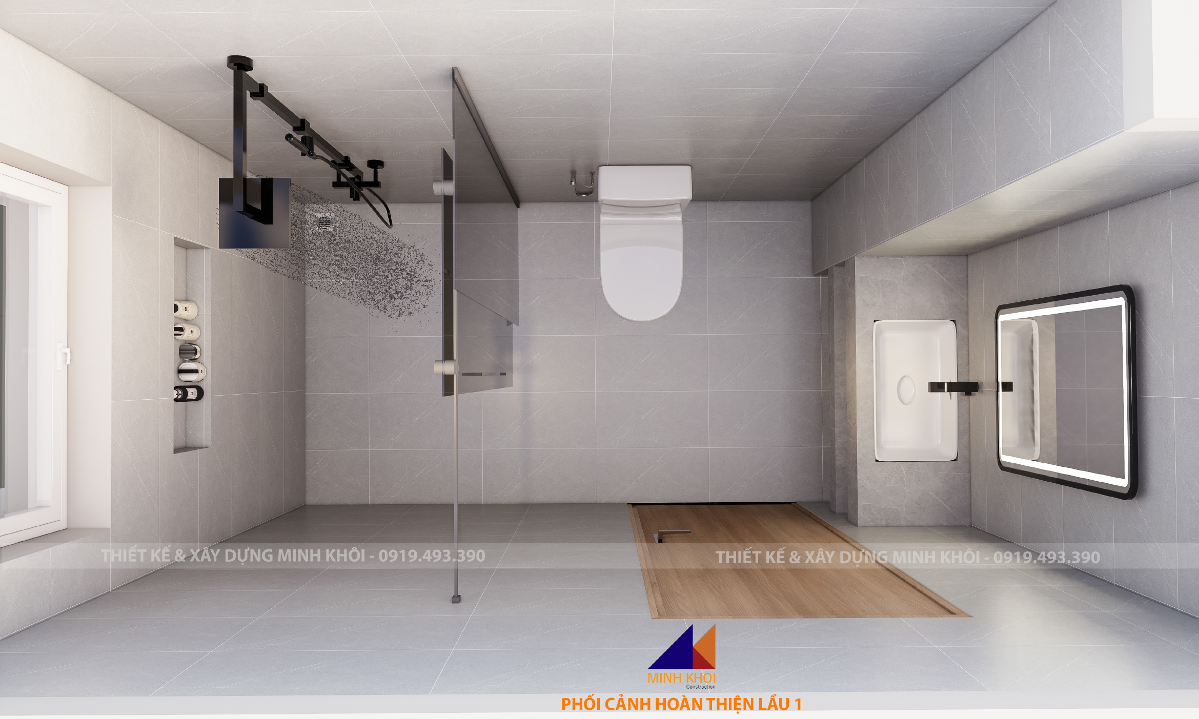dự án hoàn thiện lầu 1 nhà phố ecolakes C3-28