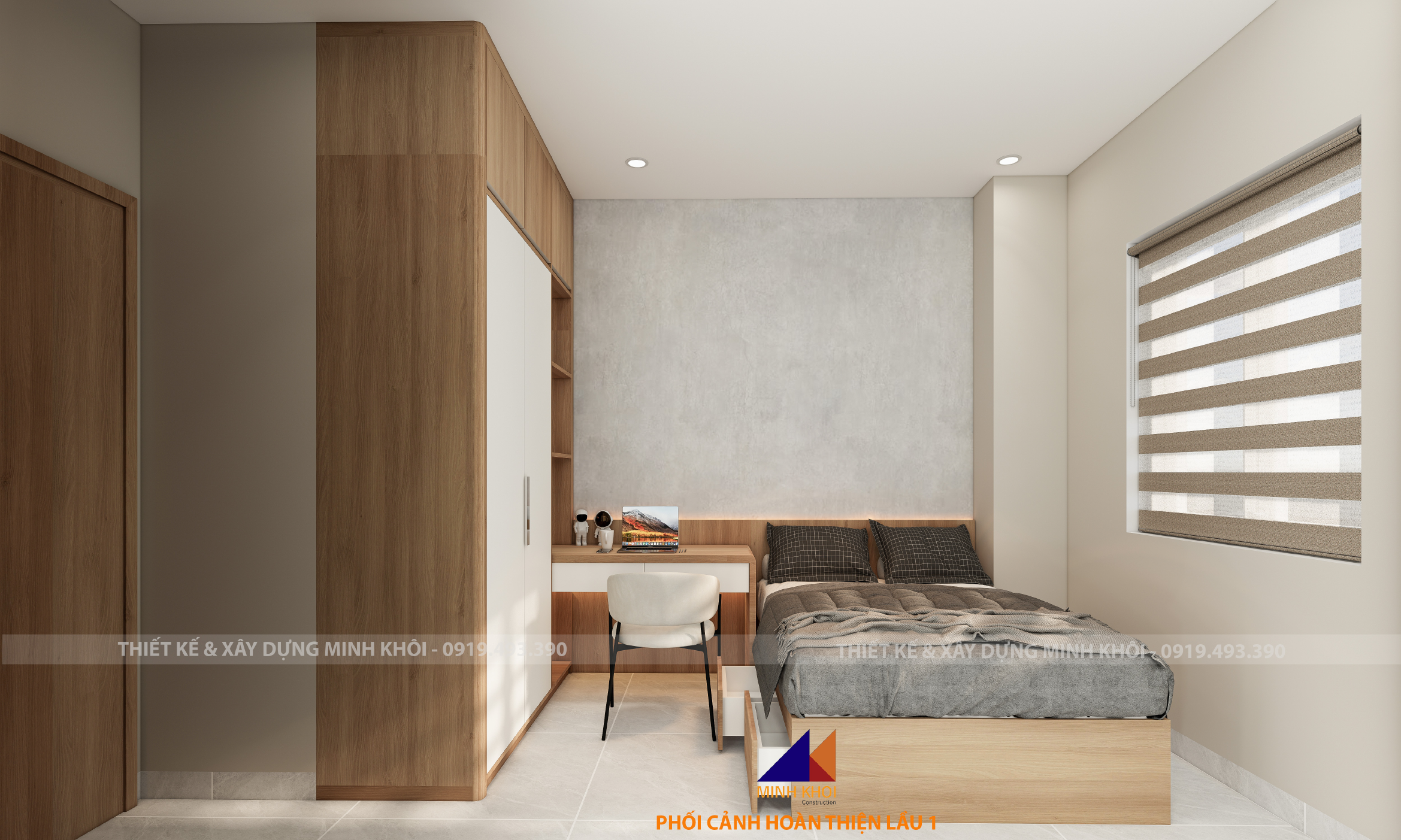dự án hoàn thiện lầu 1 nhà phố ecolakes C3-28
