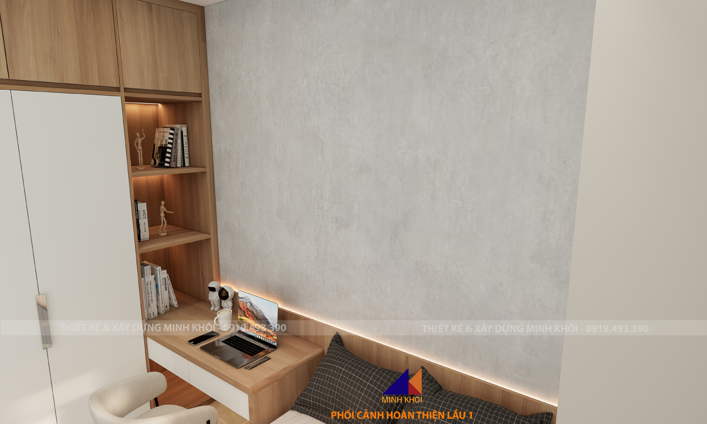 dự án hoàn thiện lầu 1 nhà phố ecolakes C3-28