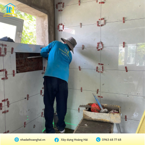 thực tế thi công xây dựng nhà phố Ecolakes Hoàng Hải