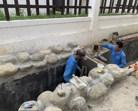 Hồ cá KOI, đẳng cấp xây dựng Bến Cát